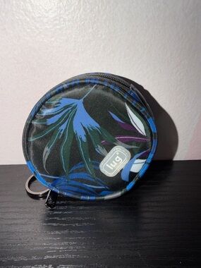 Lug Circle Coin Pouch NWOT Botanical Black